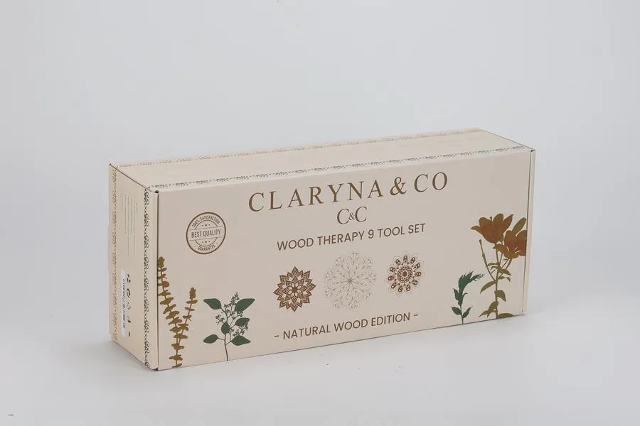 Caja del kit de maderoterapia 9 piezas Claryna & Co (2/5)