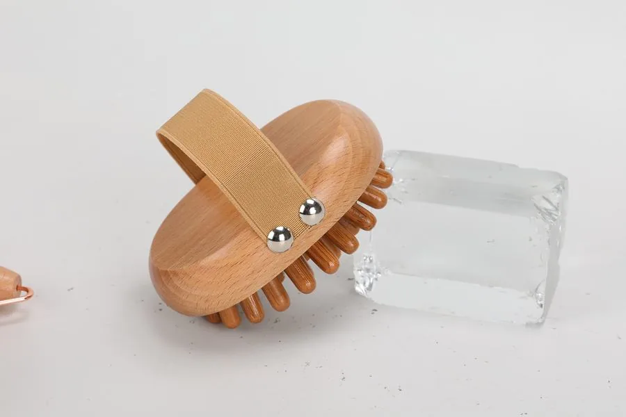 Cepillo de púas de madera, pieza del kit de maderoterapia (3/3)