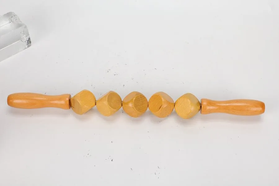 Rodillo de cubos de madera, pieza del kit de maderoterapia