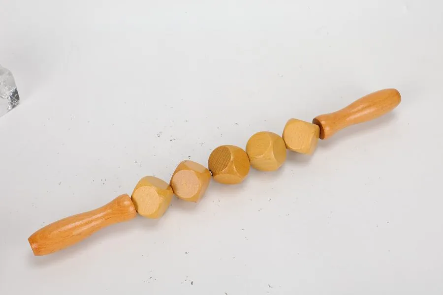 Rodillo de cubos de madera, pieza del kit de maderoterapia (3/3)
